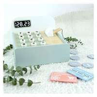 Wooden Toy Cash Register with Accessories