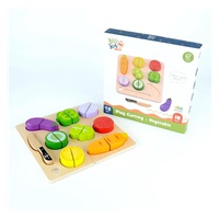 Wooden Montessori Vegetable Sorter with Cutting Vegetables