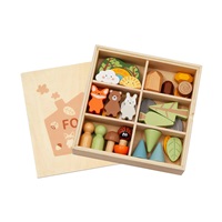 Wooden Montessori Forest Figure Set 40 Pieces