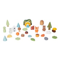 Wooden Montessori Forest Figure Set 40 Pieces