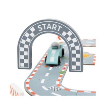 Portable Race Track Playset with Cars