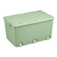 Multipurpose toy box on wheels Tega light green