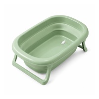 Foldable plastic baby bath Tega Baby light green