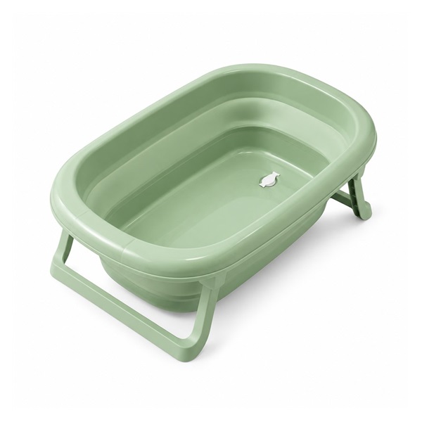 Foldable plastic baby bath Tega Baby light green
