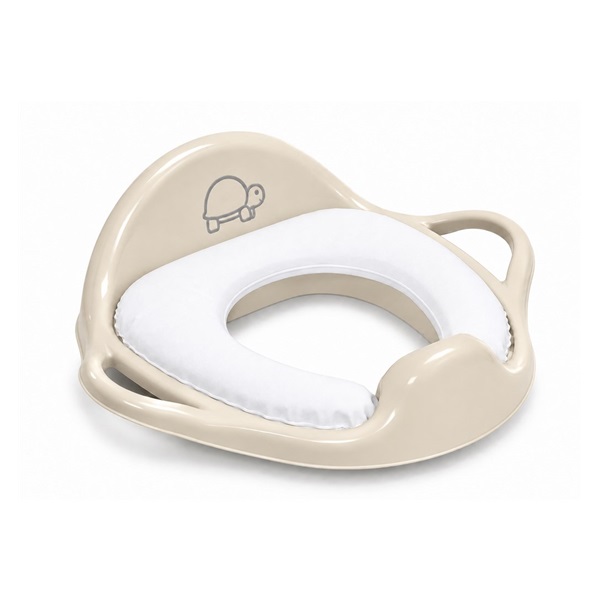 Baby toilet seat soft Turtle light beige