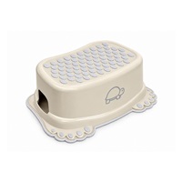 Children's non-slip bathroom step stool Turtle light beige