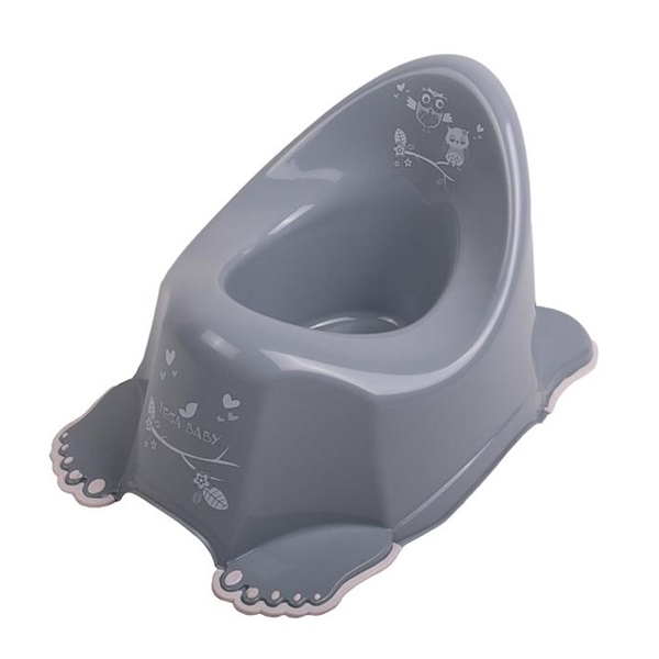 Playing baby potty non-slip owl grey