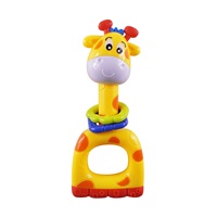 Baby Mix Yellow Giraffe Baby Rattle