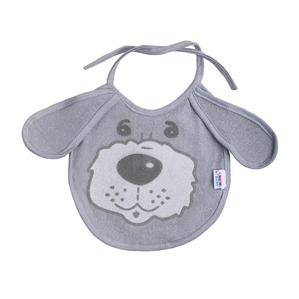 Baby bib New Baby grey