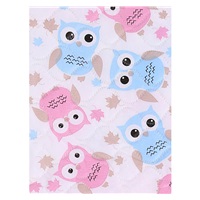 Changing mat Akuku 55x70 owls pink-blue