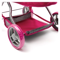 Deep Baby Mix Viola doll stroller pink and grey