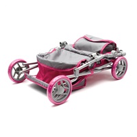 Deep Baby Mix Viola doll stroller pink and grey
