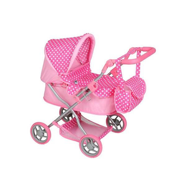 PlayTo Viola deep doll stroller light pink