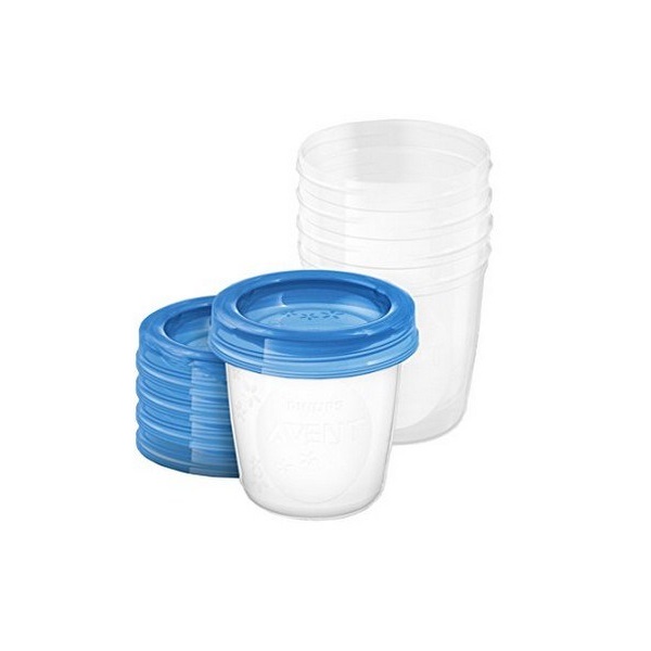 Set of Via cups with lid Avent 180 ml - 5 pcs