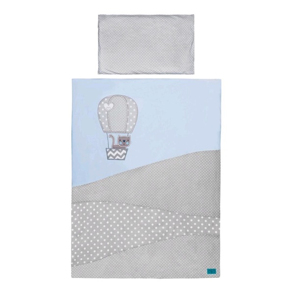 6-part bed linen Belisima Balloon 100/135 blue