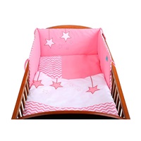 5-part bed linen Belisima Star 100/135 pink