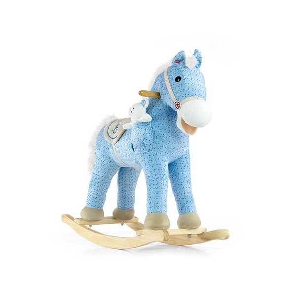 Rocking horse with melody Milly Mally Pony blue