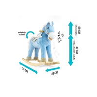 Rocking horse with melody Milly Mally Pony blue